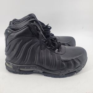 Nike Air Max Foamdome ACG Foamposite  boot in the "All Black" colorway.  Size 11